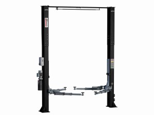 2 Post 4 Ton Clear Floor Automatic Lock Lift with 3 Stage Arms