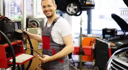 Free Service in Car Mechanic Garage