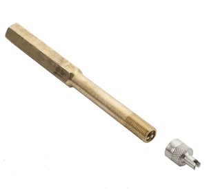 Metal extension for valve for pumping 95mm wheels