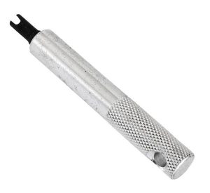 Metal screwdriver for valve inserts