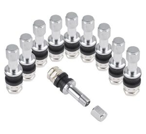 Tubeless valve for chrome-plated motorcycle wheels TR 43E - 10 pcs