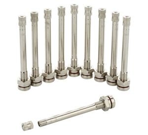Valve for tubeless wheels, chrome-plated TR 545 - 10 pieces