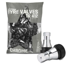 Valve TR412 CH chromed REDATS for aluminum rims - 100 pcs
